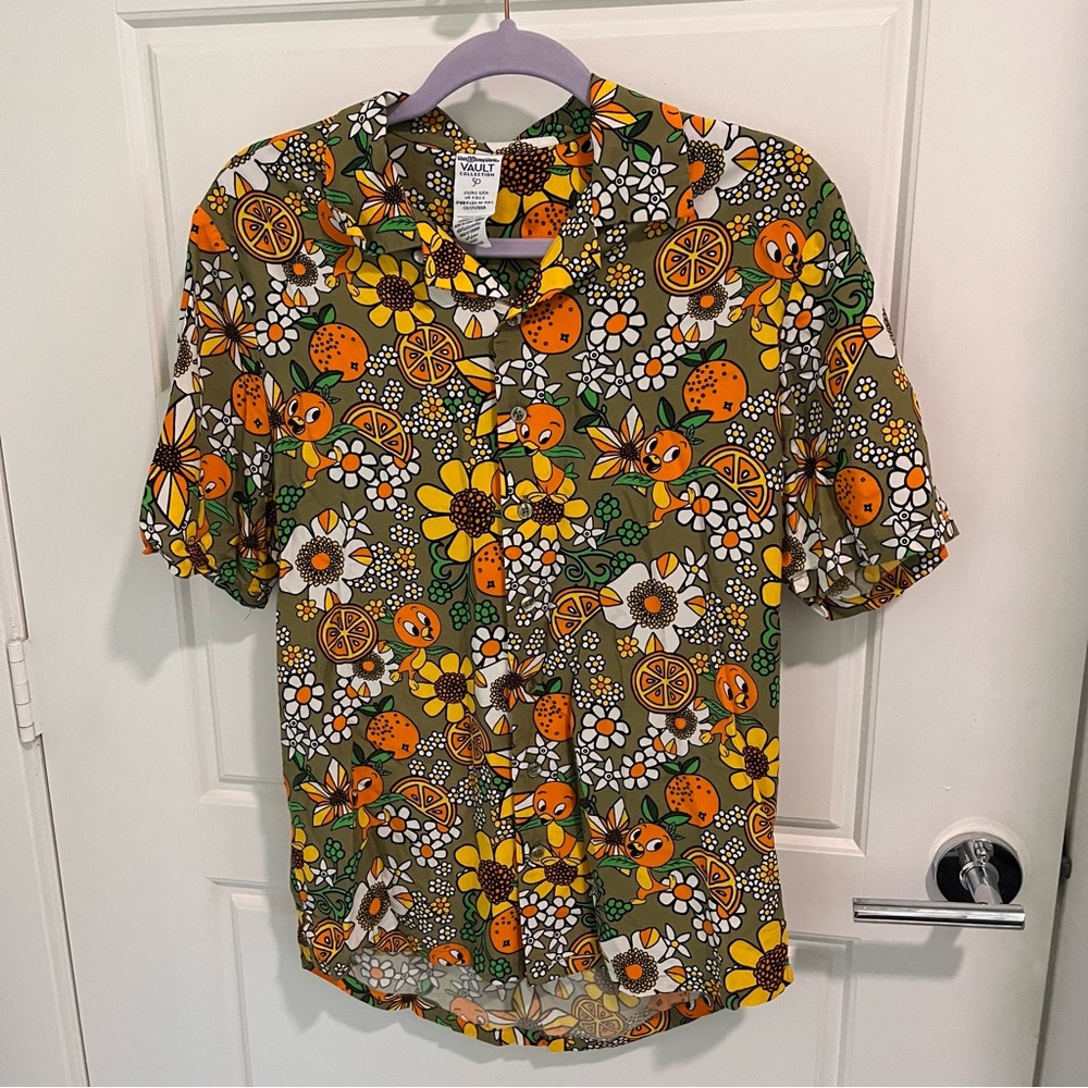 Walt Disney World 50th Anniversary Vault Collection Orange Bird Button Up
